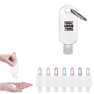 50ml Sanitizer Dispenser Bottle With Carabiner 10