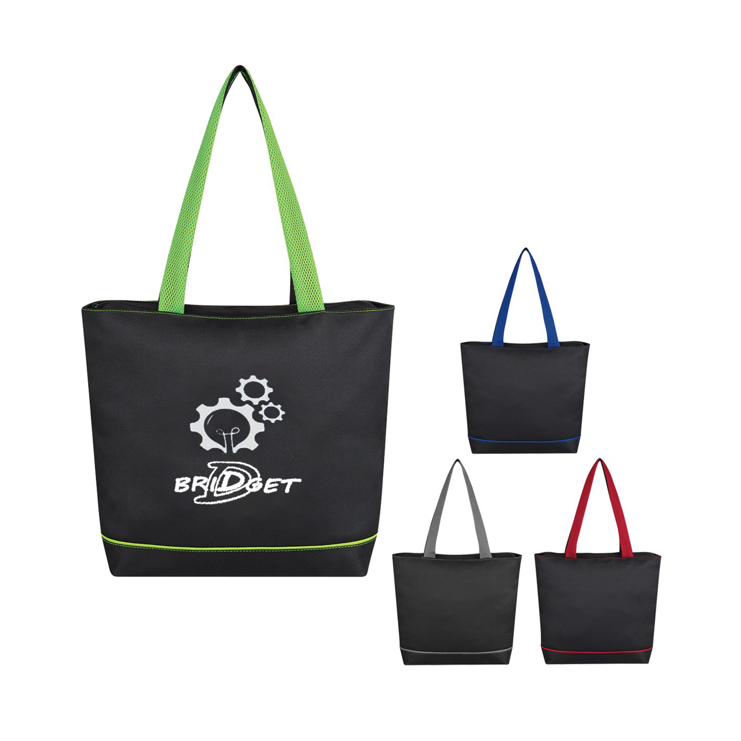 Polyester Tote Bag, custom tote bag with logo imprint 1