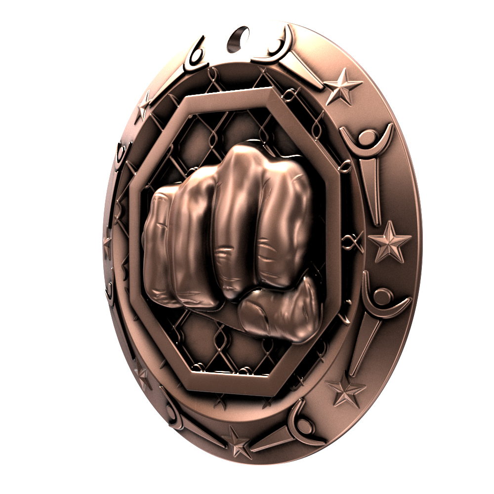 MMA World Class Medallion (3") 5