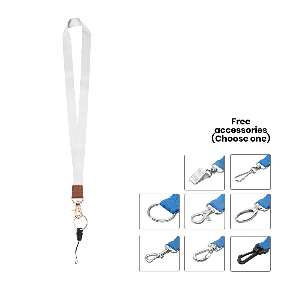 1/2" Custom Polyester Leather Stitching Lanyard 7