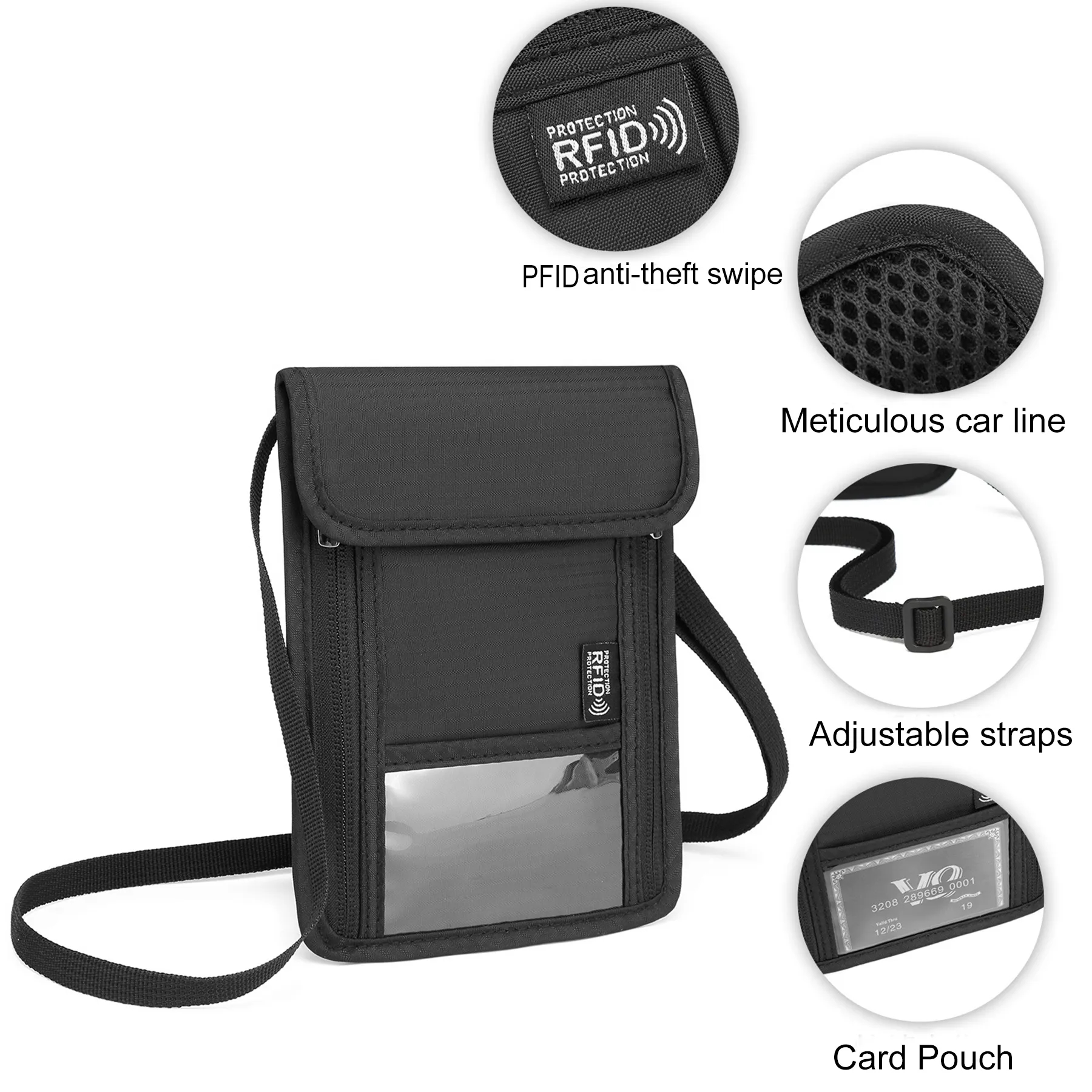 RFID Travel Anti Theft Crossbody Bag 5
