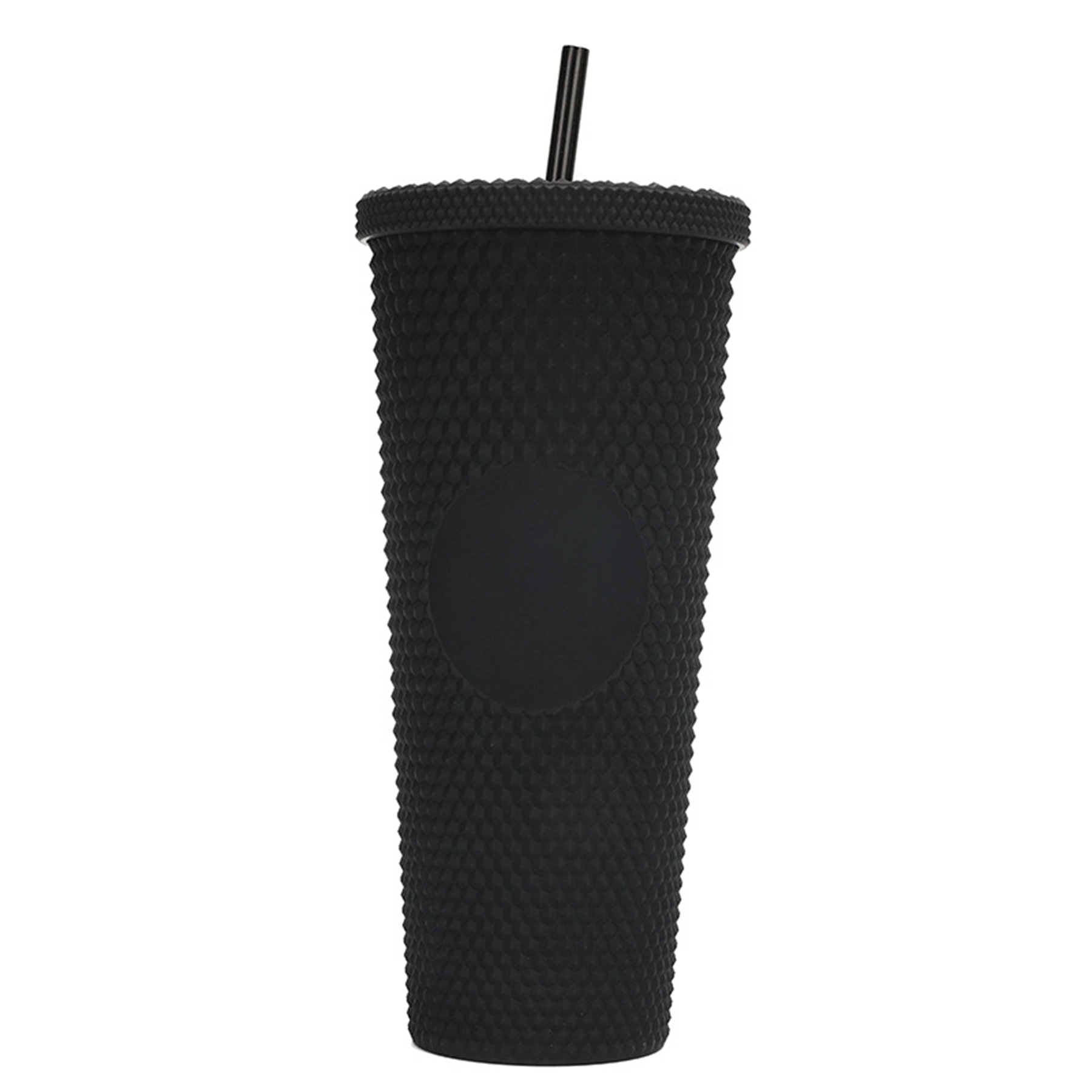 24 Oz. Plastic Matte Double Wall Tumbler with Straw 11