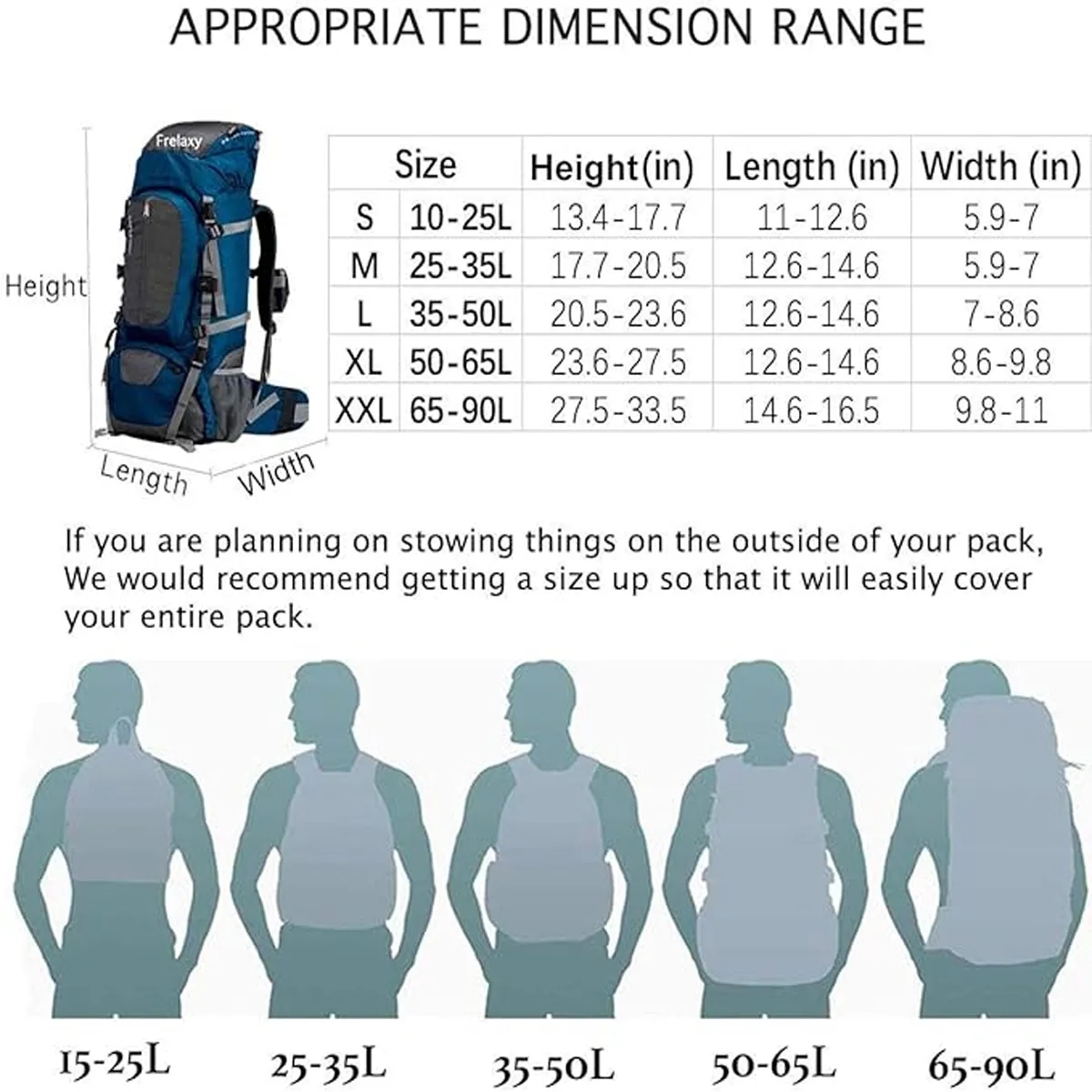 Backpack Rain Cover with Reflective Strip 2