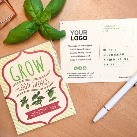 Grow Good Things Plantable Holiday Postcards 2