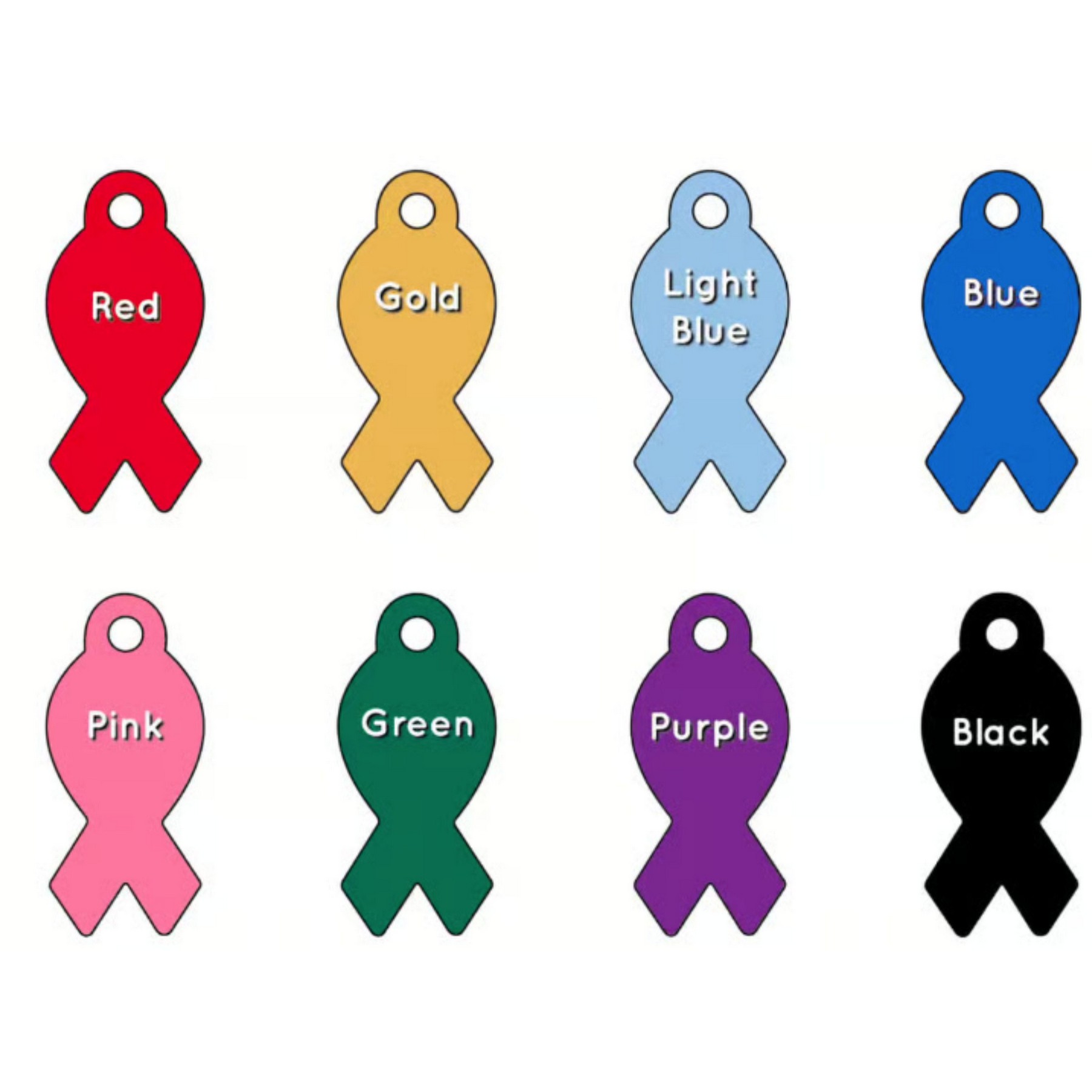 Ribbon Aluminum Tag - 100% MADE IN THE USA