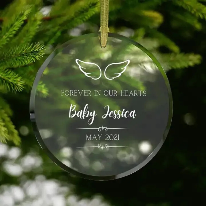Circle Glass Ornaments 3