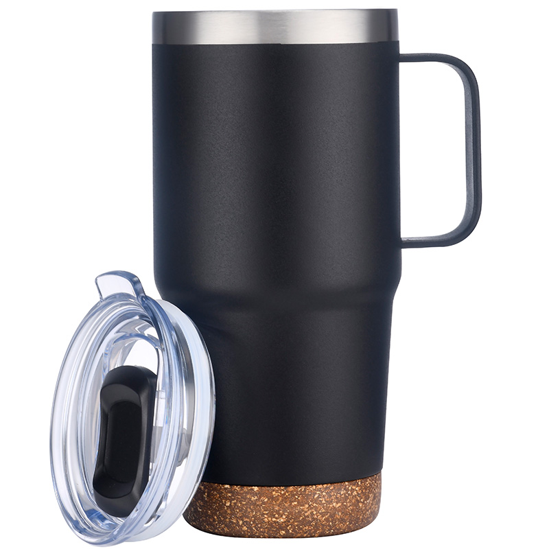 24oz. Travel Mug with Cork Bottom & Lid 9