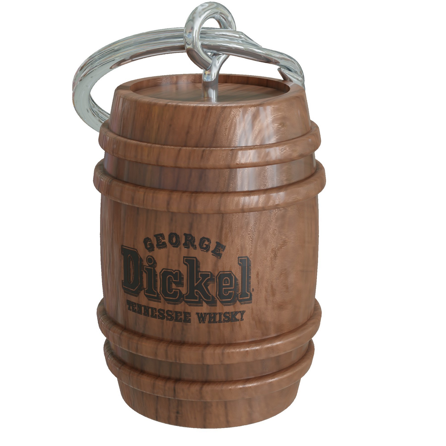 Barrel Keyring with Imprint 1