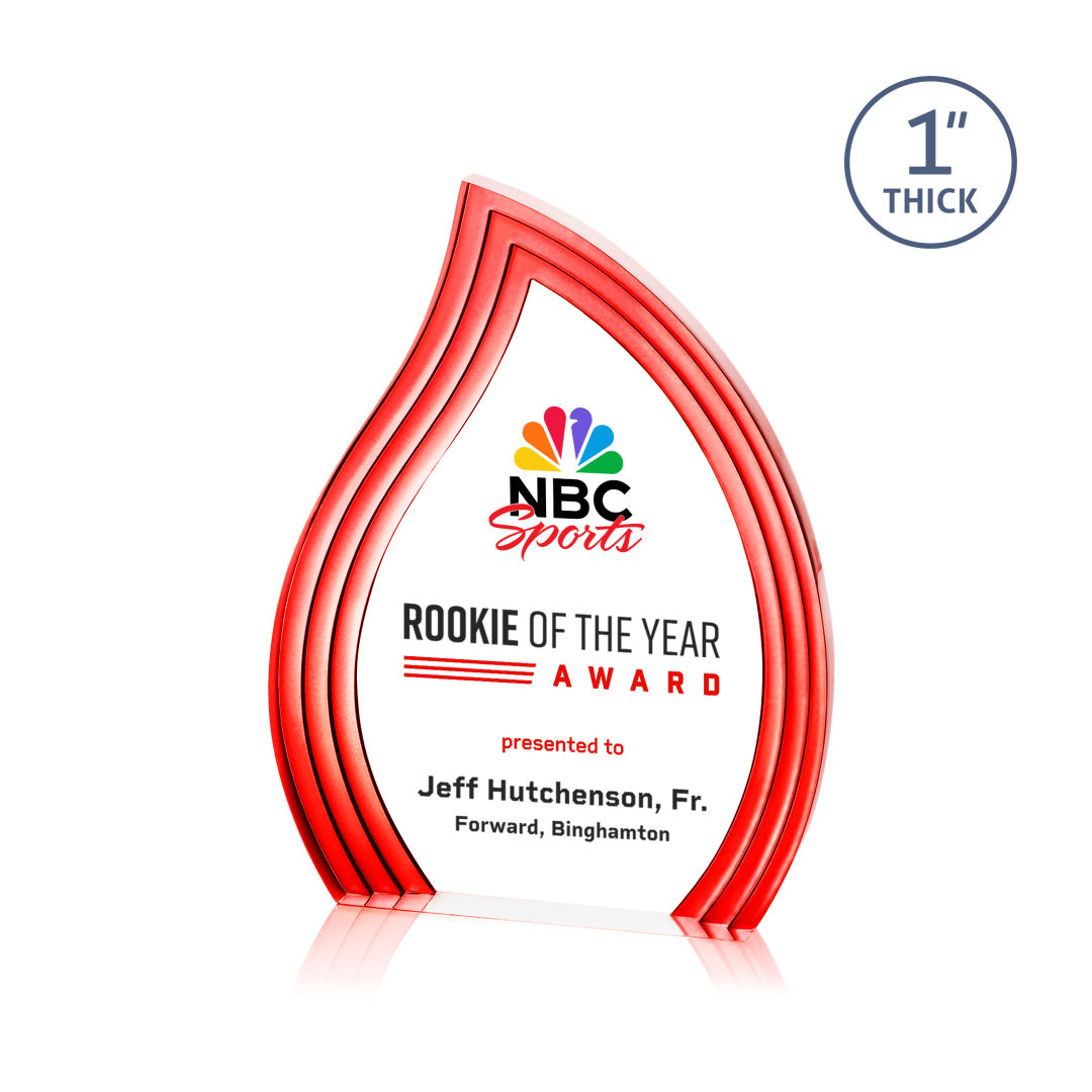 Tidworth Blaze VividPrint™ Award - Red 10