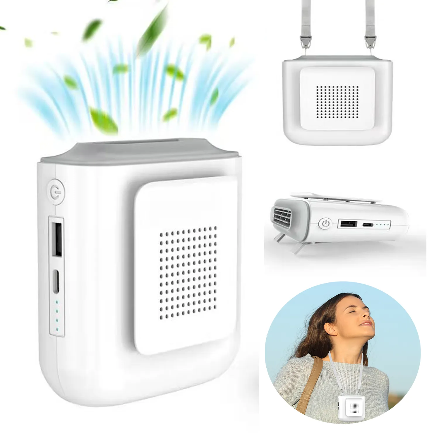 Multifunction Power Bank Fan with LED 3