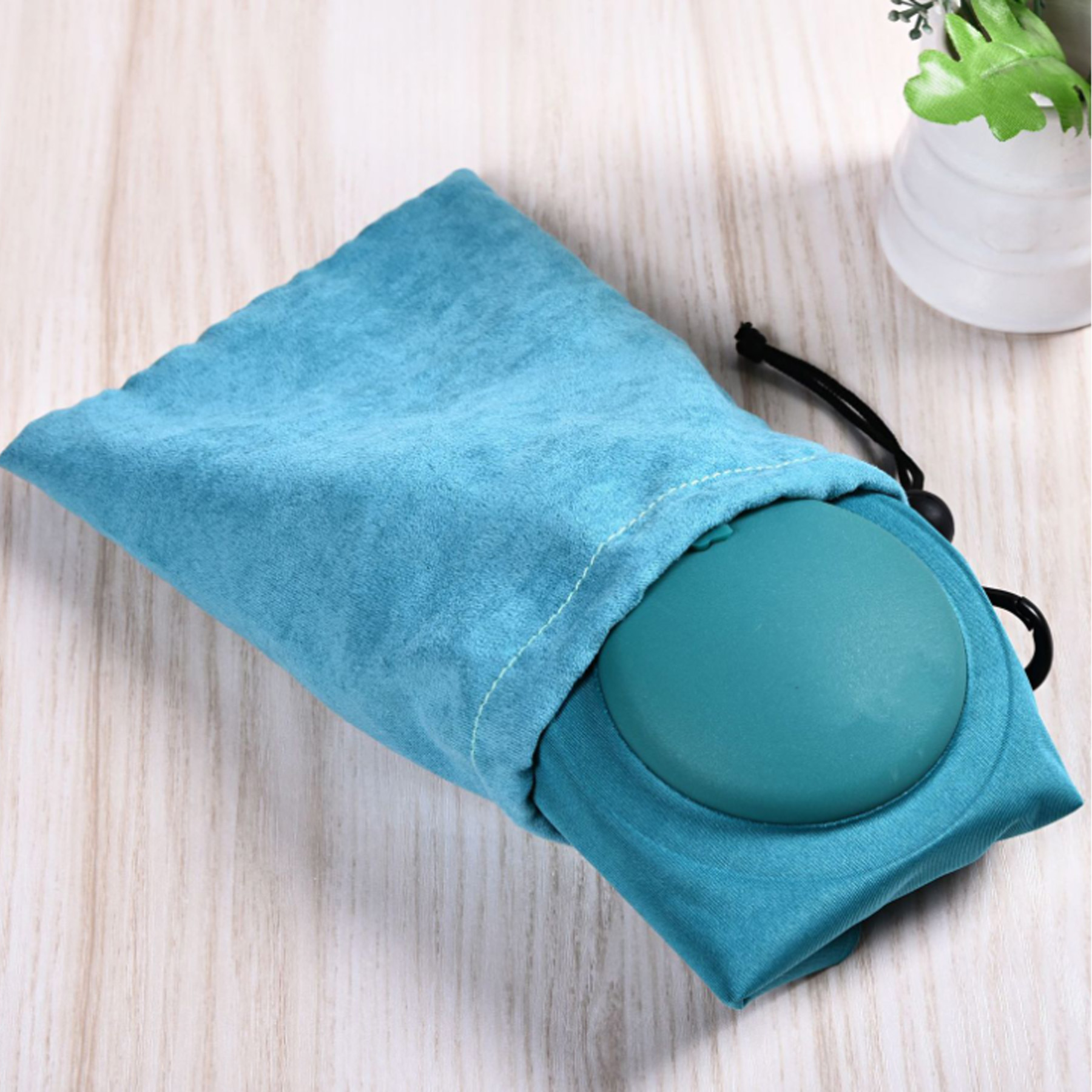 U-shaped Multifunctional Plush Inflatable Neck Pillow 4