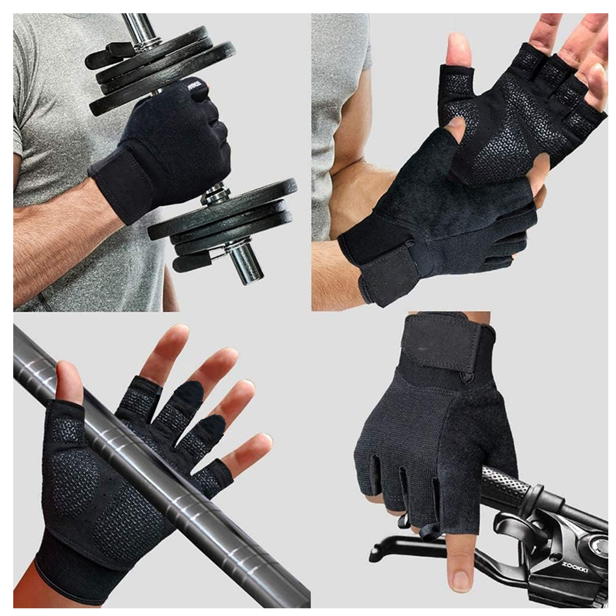 Polyester Breathable Half Finger Gloves ?C Ideal For Fitness Enthusiasts 3