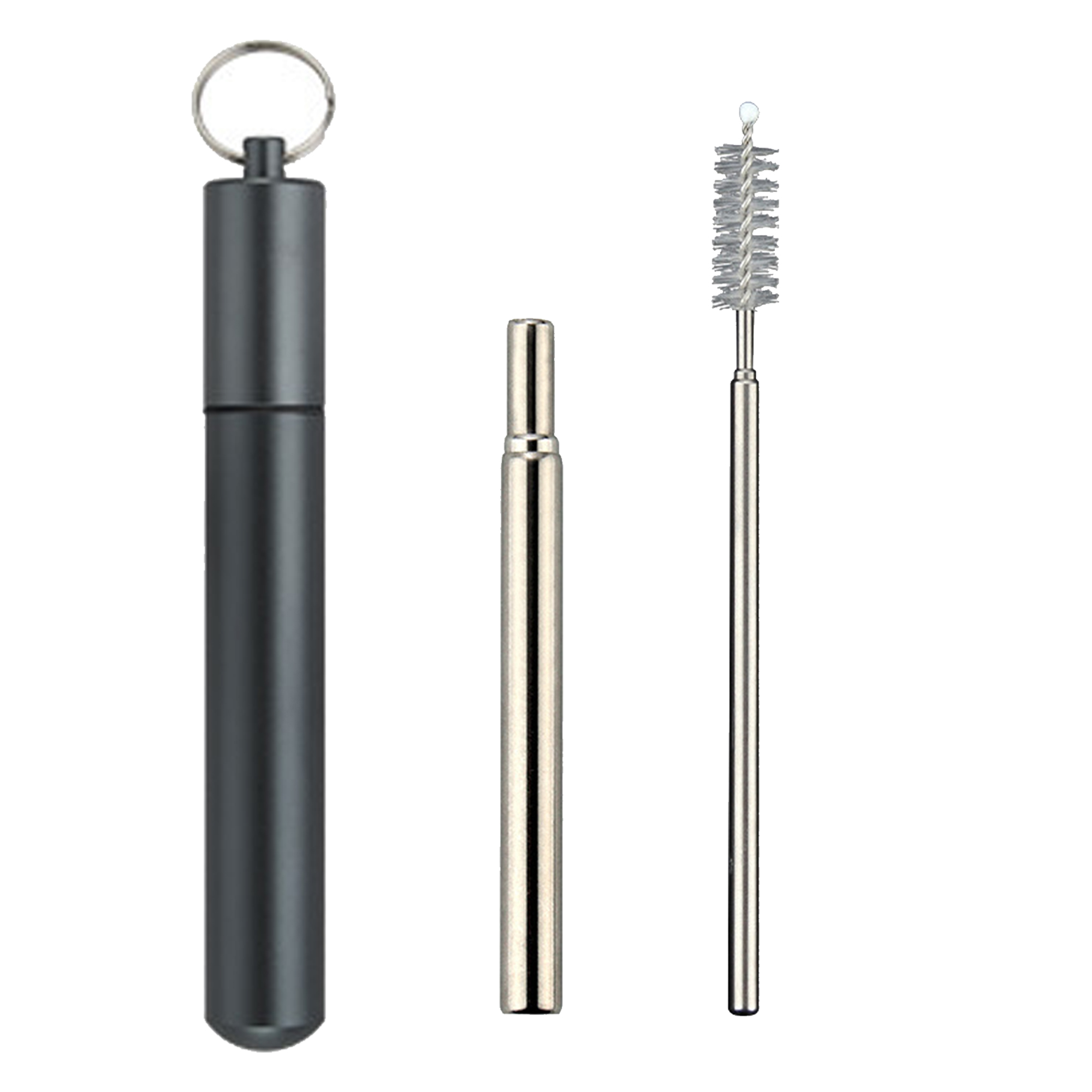 Folding Stainless Steel Straw Kit 5