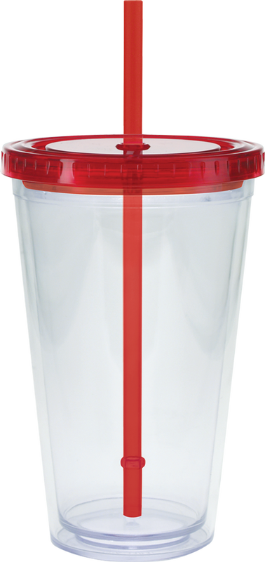 20 oz. Large Carnival Cup - Color Lid and Straw 25