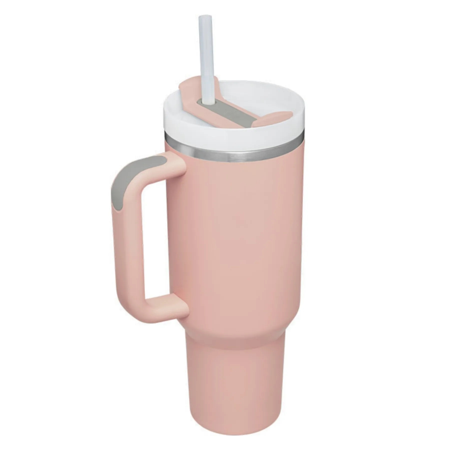 40 Oz Vacuum Tumbler w/ Handle & Straw 7