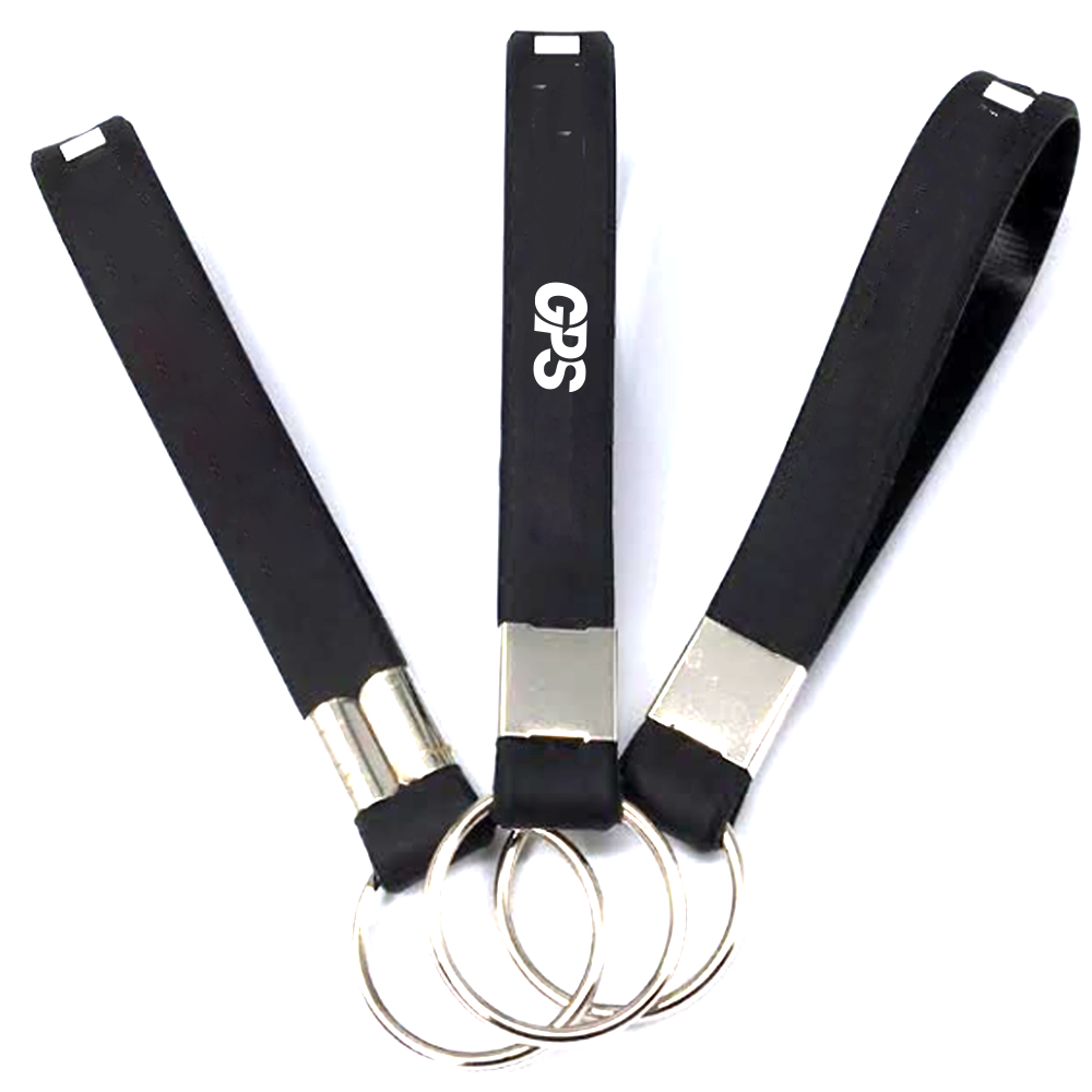 Silicone bracelet keychain