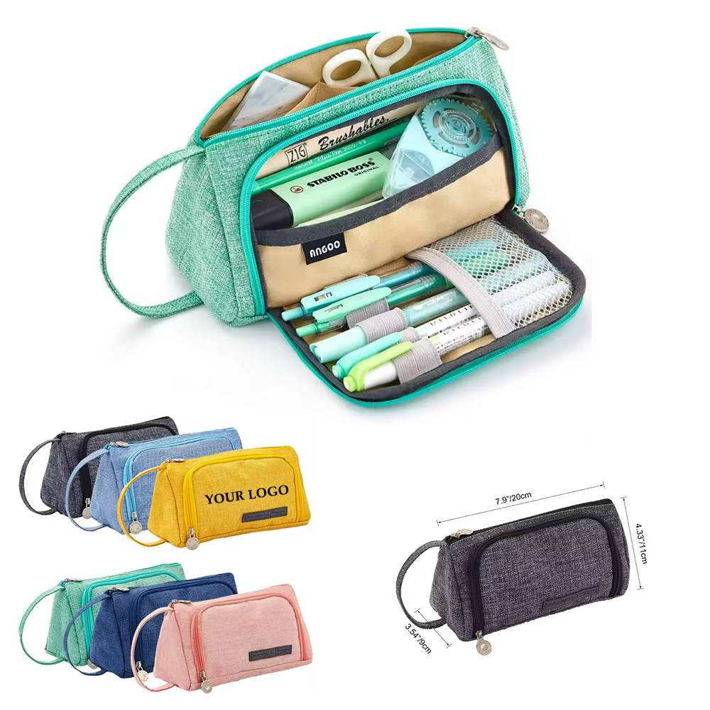 Big Capacity Canvas Pencil Case 4