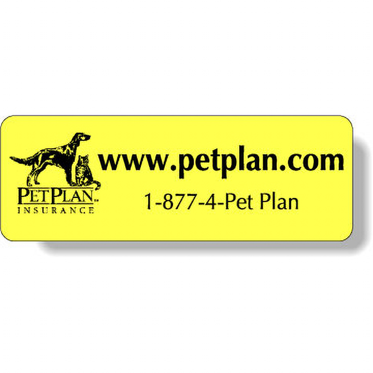 Fluorescent Chartreuse Paper Roll Labels Stock Rectangle (1.25"x3.5")