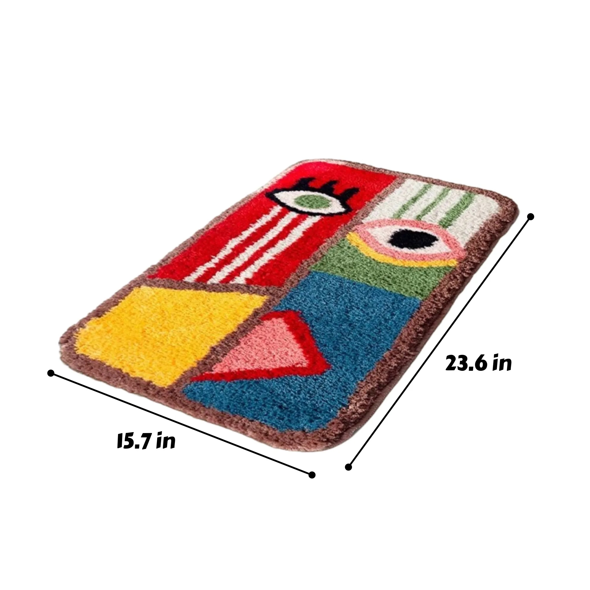 Bathroom Non Slip Flocked Mat Absorbent 3
