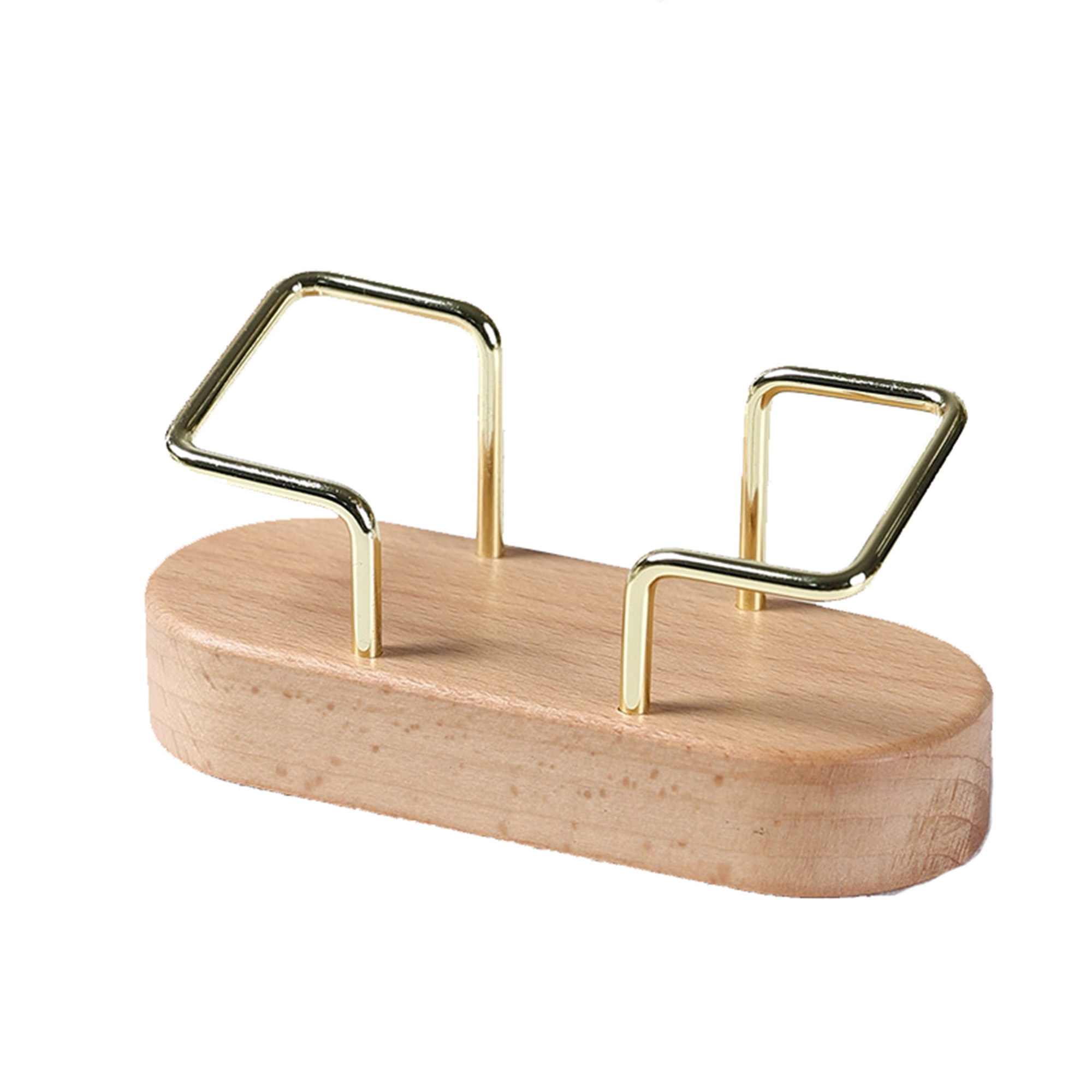 MOQ100 Solid Wood Business Card Holder 2