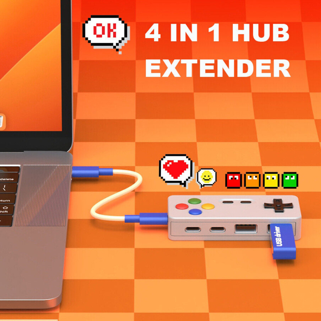 Custom Shaped PVC USB Hub - USB-A with Optional Type-C Upgrade 11