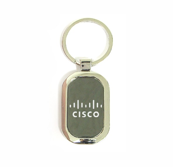 Chrome metal key holder