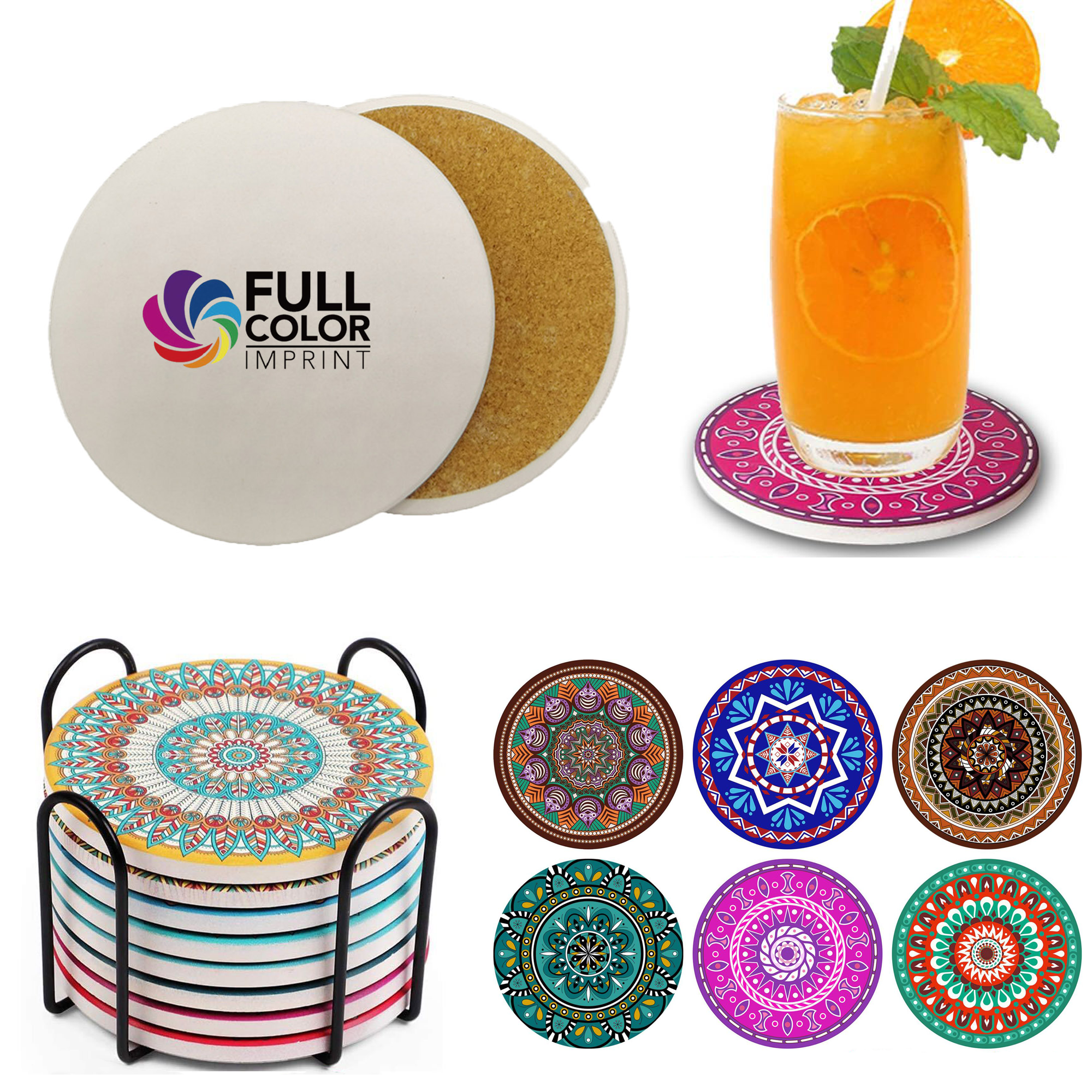 MOQ 10 pcs Ceramic Coaster 2