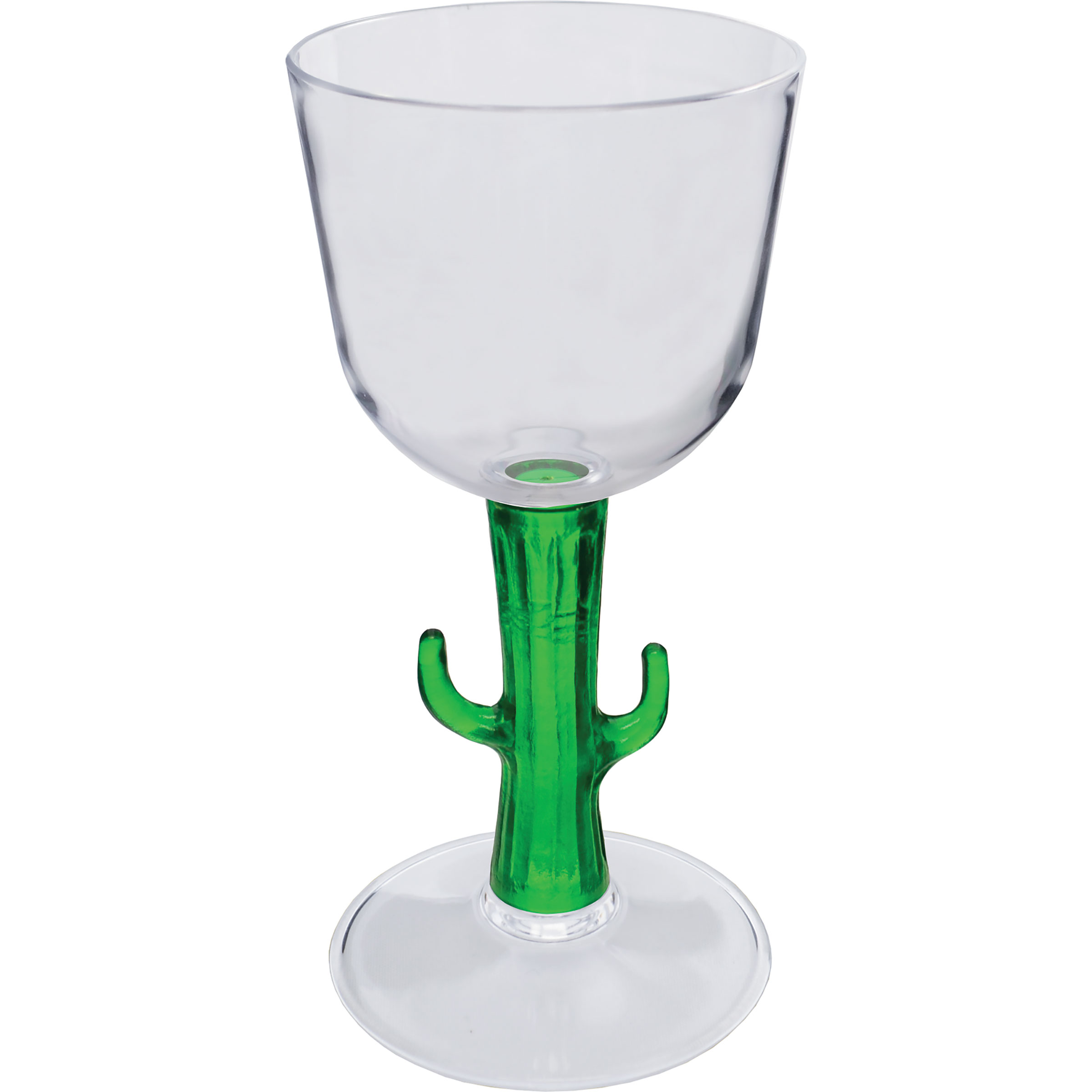 7oz Novelty Stem Plastic Wine Glass