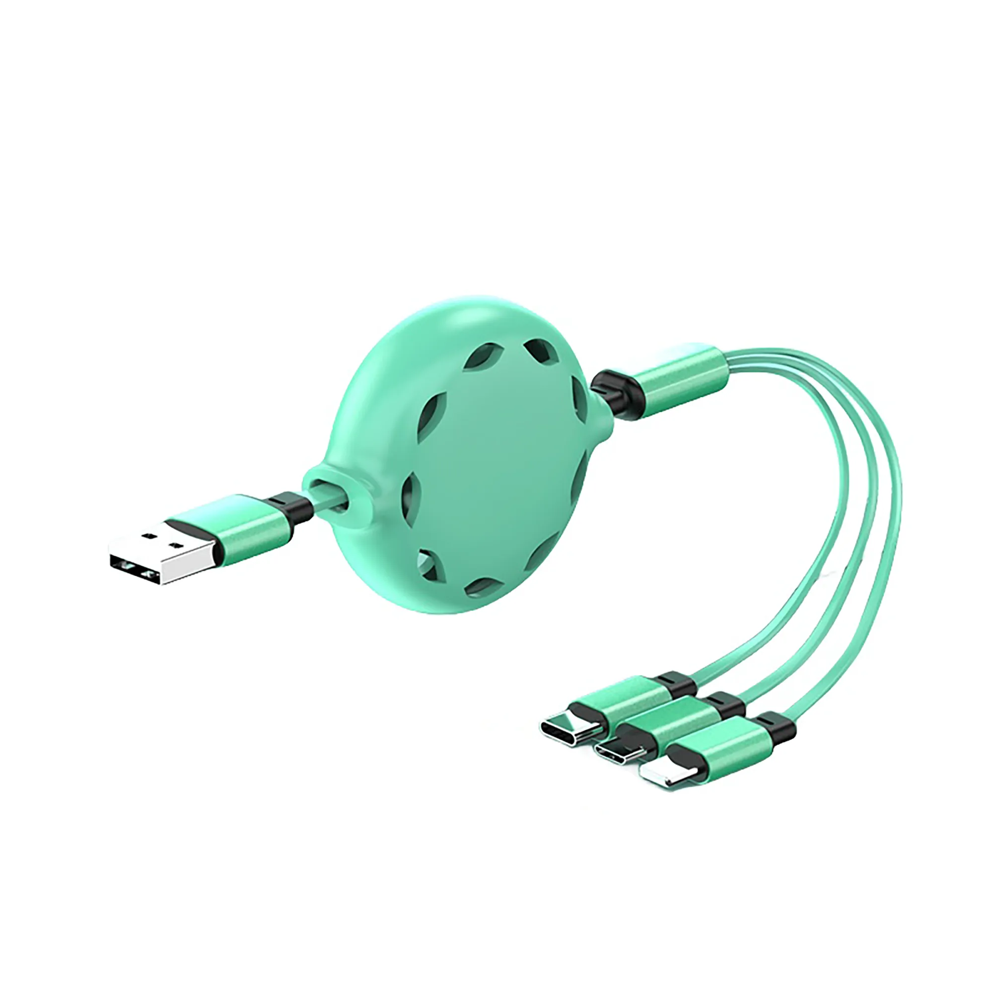 Custom Retractable 3in1 Multi USB Charging Cable 2A 5