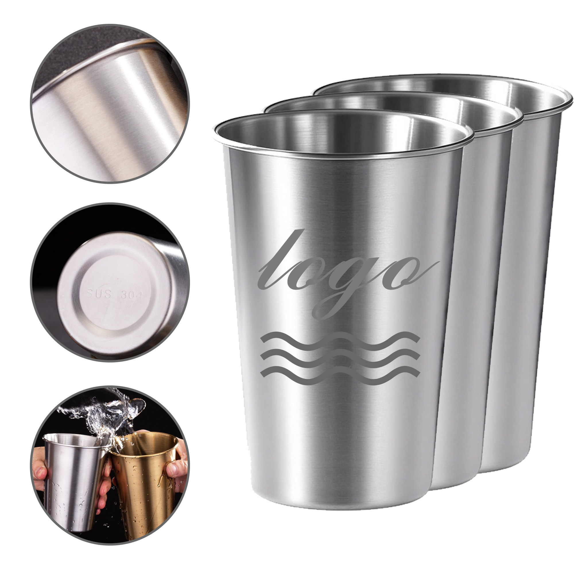 17oz Stainless Steel Drinking Cup 1