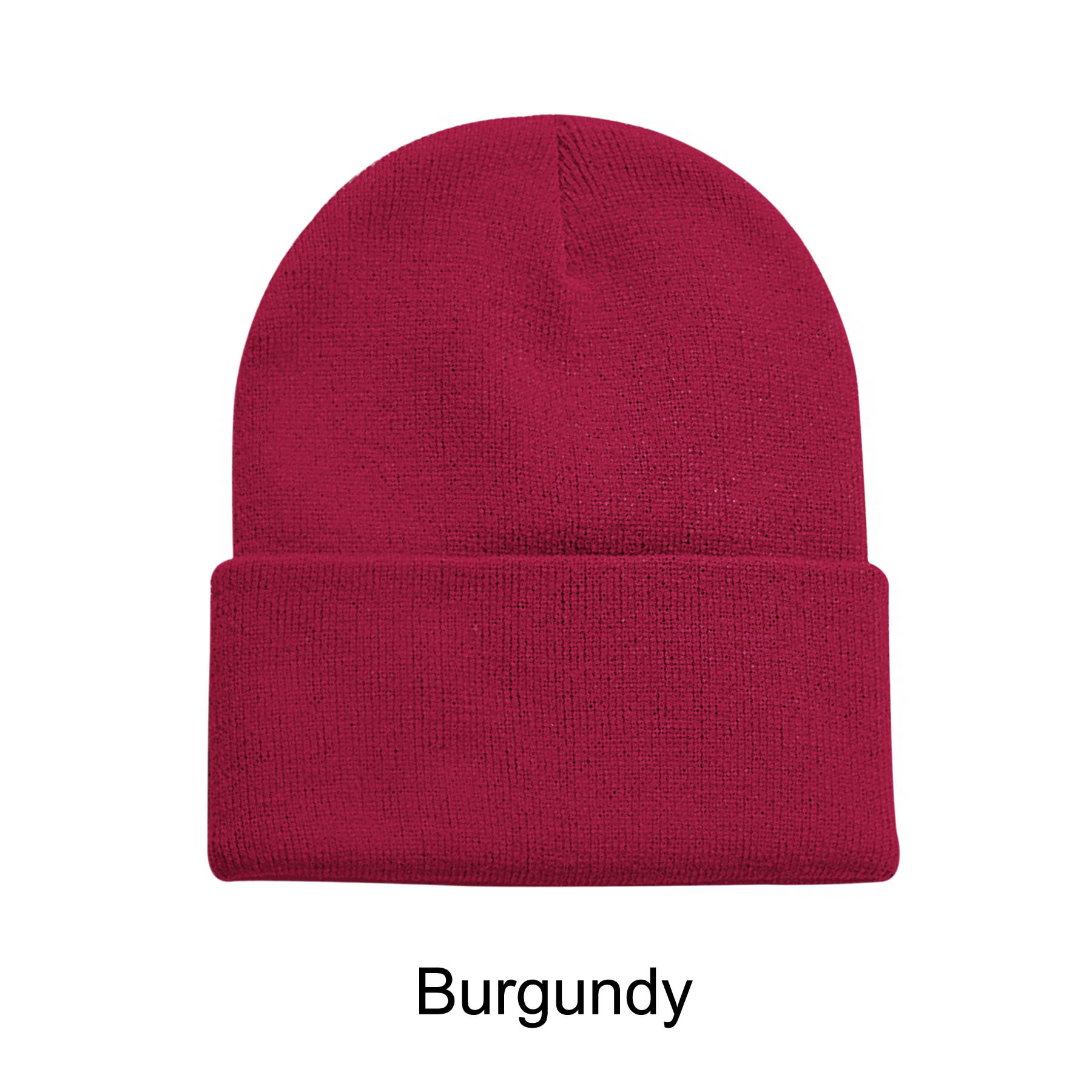 12" High Acrylic Beanie Knit Cap 9