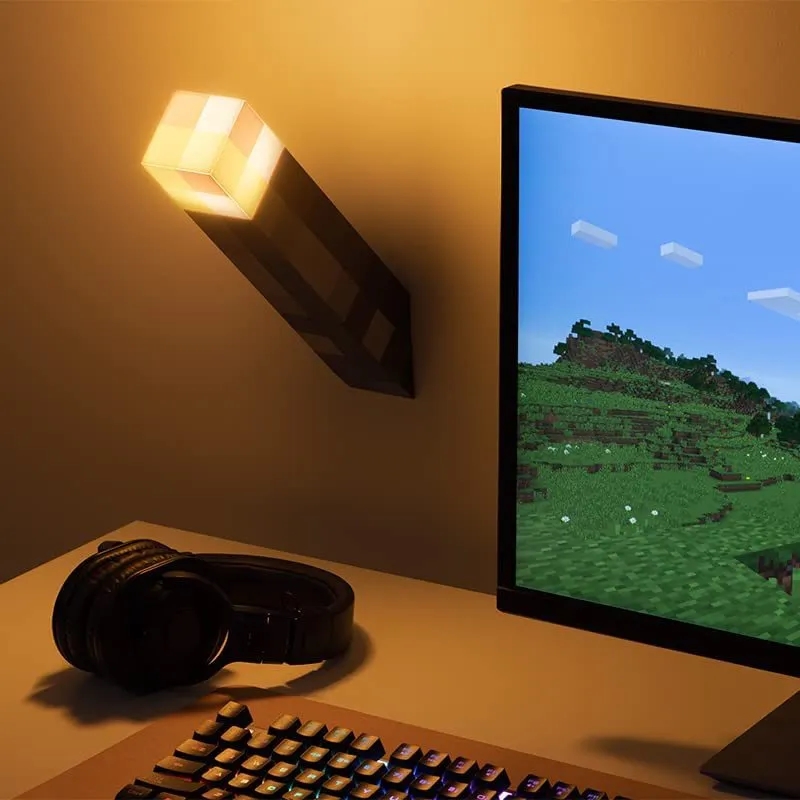 Minecraft Brownstone Torch Lamp 2