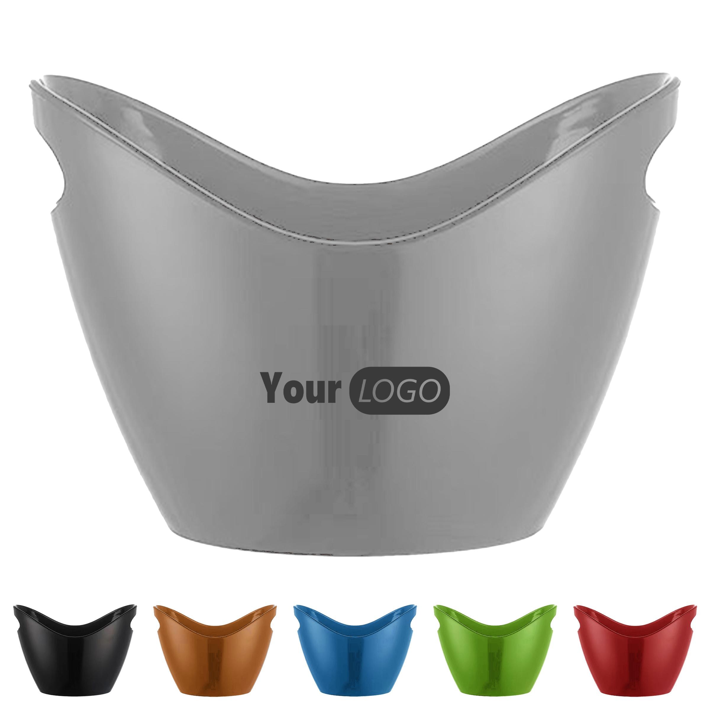 Acrylic Plastic Elegant Clear Ice Wine Bucket 2