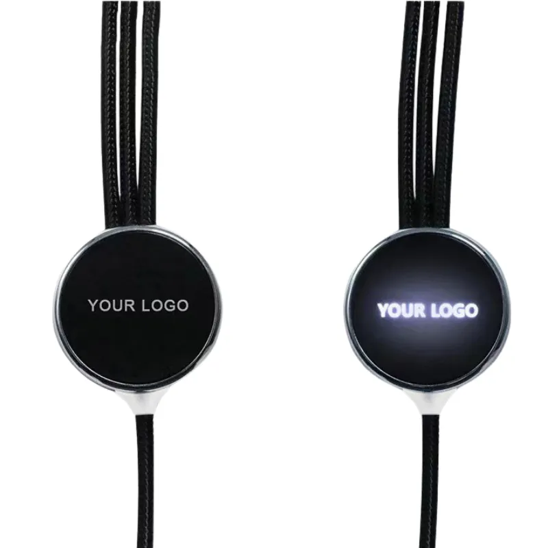 Custom LED Glow Logo 3-in-1 USB Cable 8