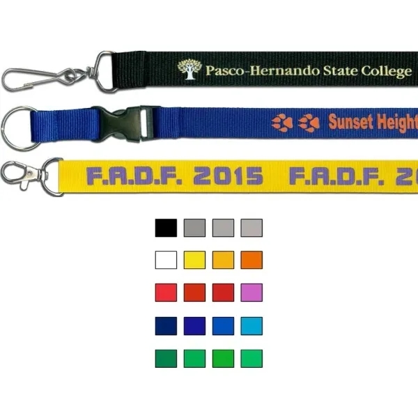 3/4" Polyester Custom Printed Lanyard 4