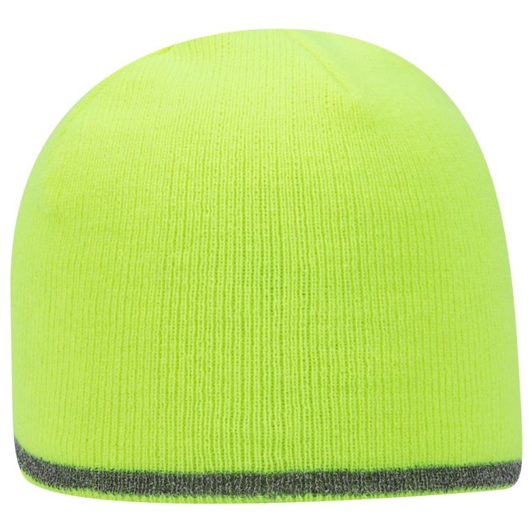 OTTO CAP 9" Classic Knit Beanie w/ Reflective Stripe 7