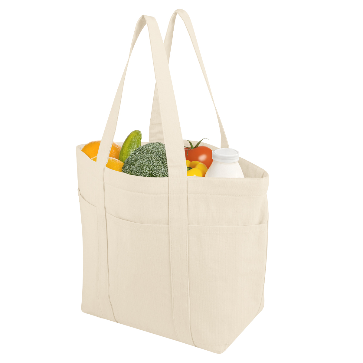 Aware™ 8 Oz. 20 Can Recycled Cotton Cooler Tote Bag 3