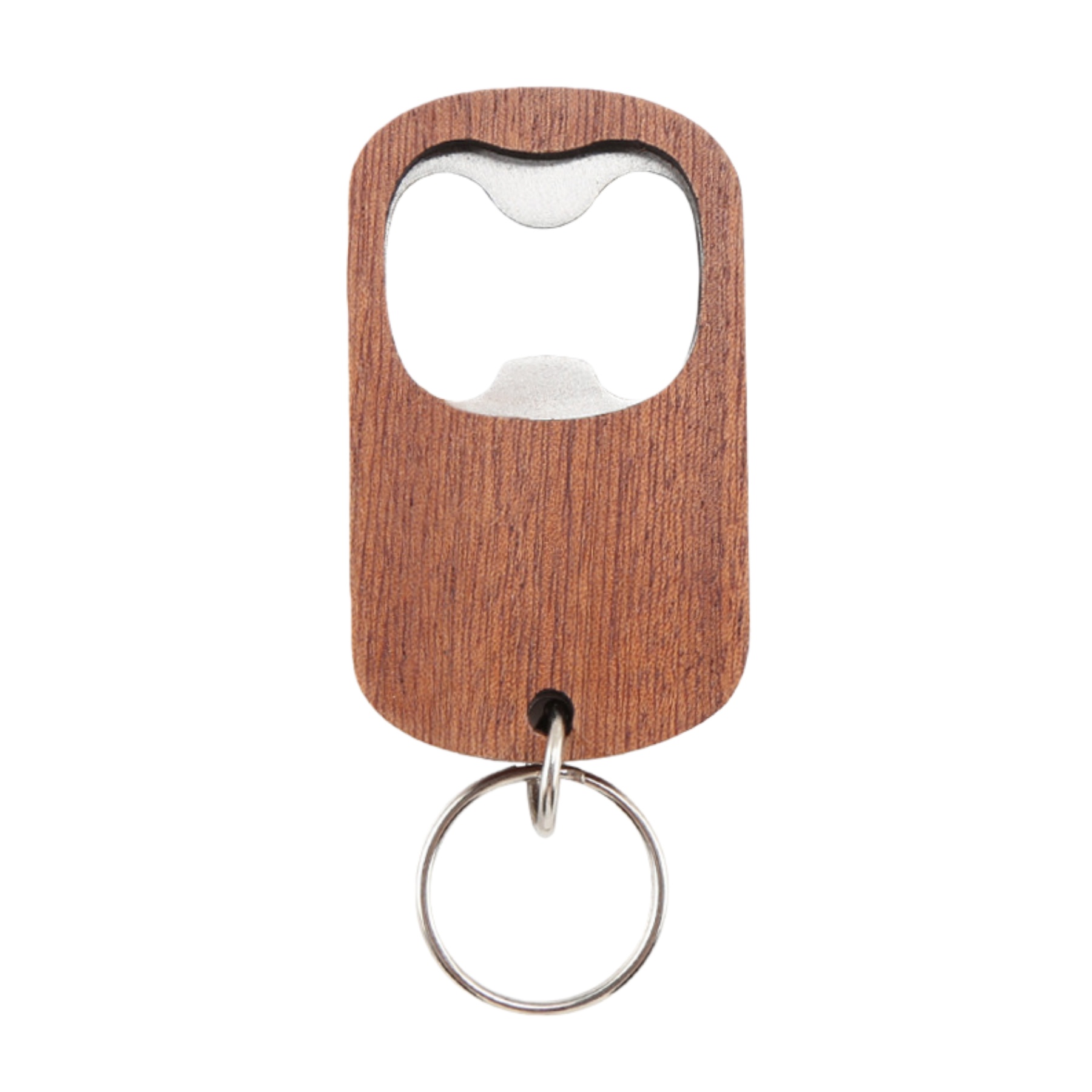 Wooden Handle Bottle Opener With Keychain 4