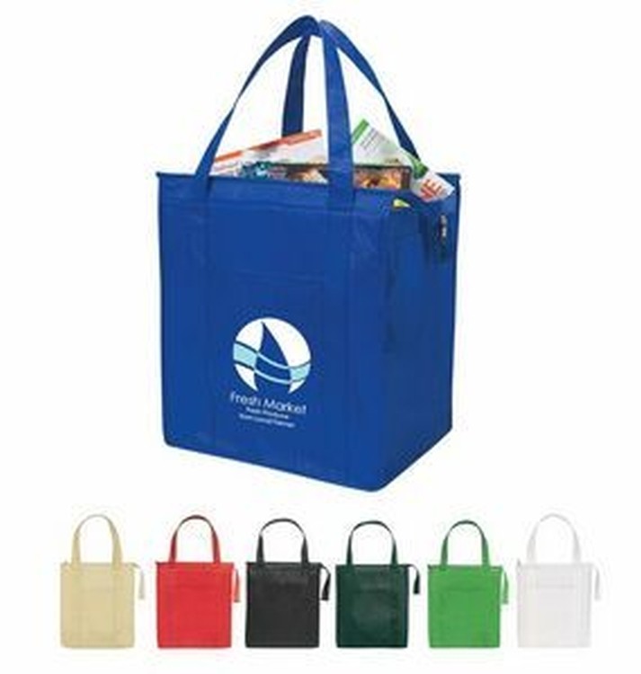 Non-Woven Insulated Shopper Tote Bag (13"x15"x'9') 2