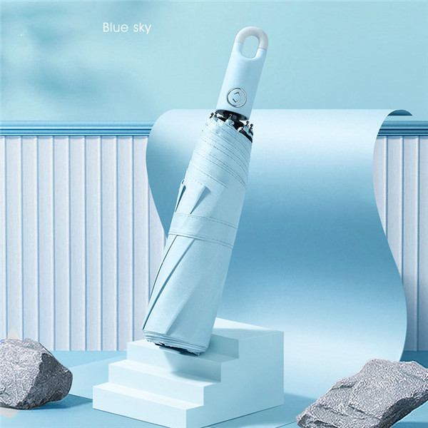 Automatic Triple Folding U-hook Umbrella 1
