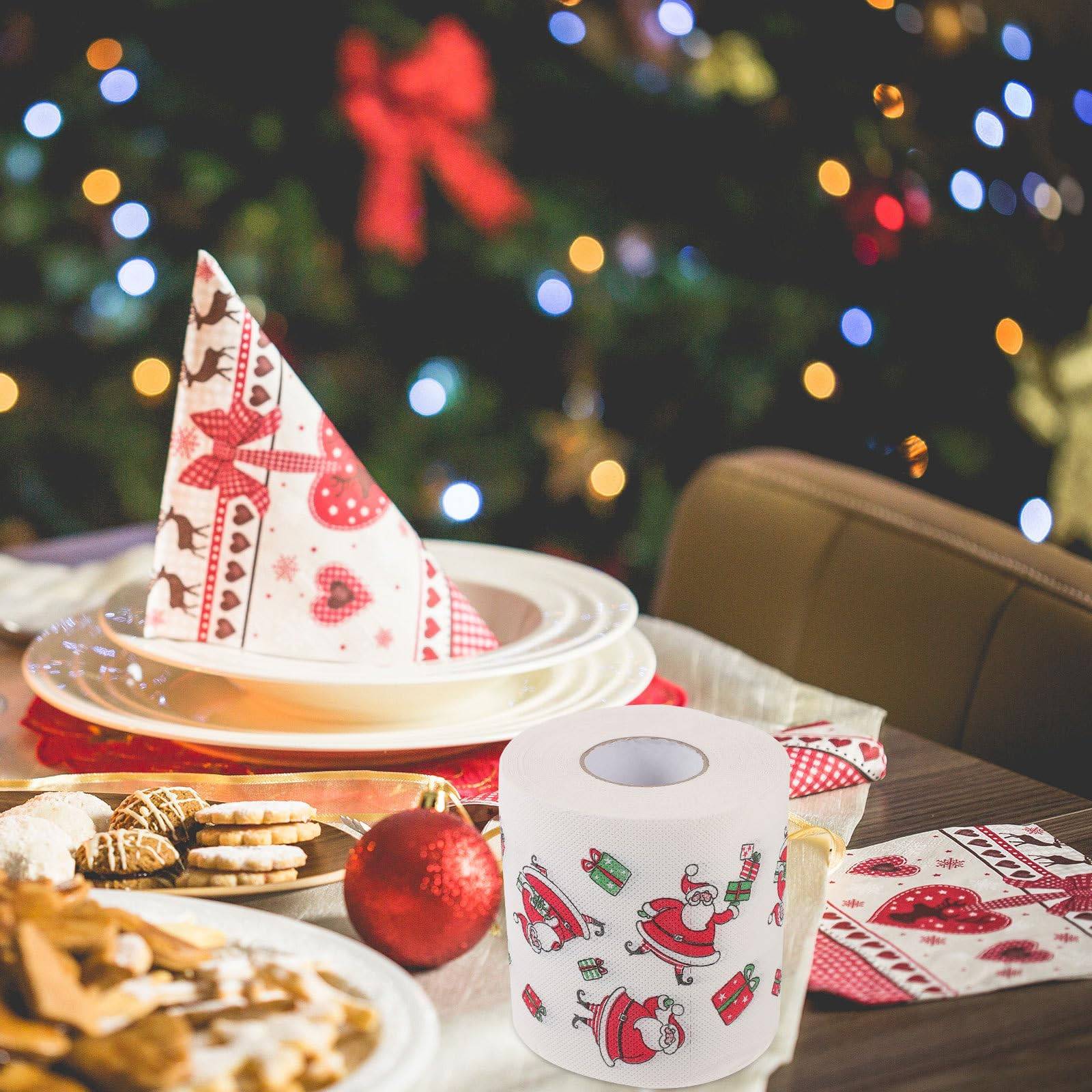 Custom Merry Christmas Toilet Paper Tissue Napkin 1
