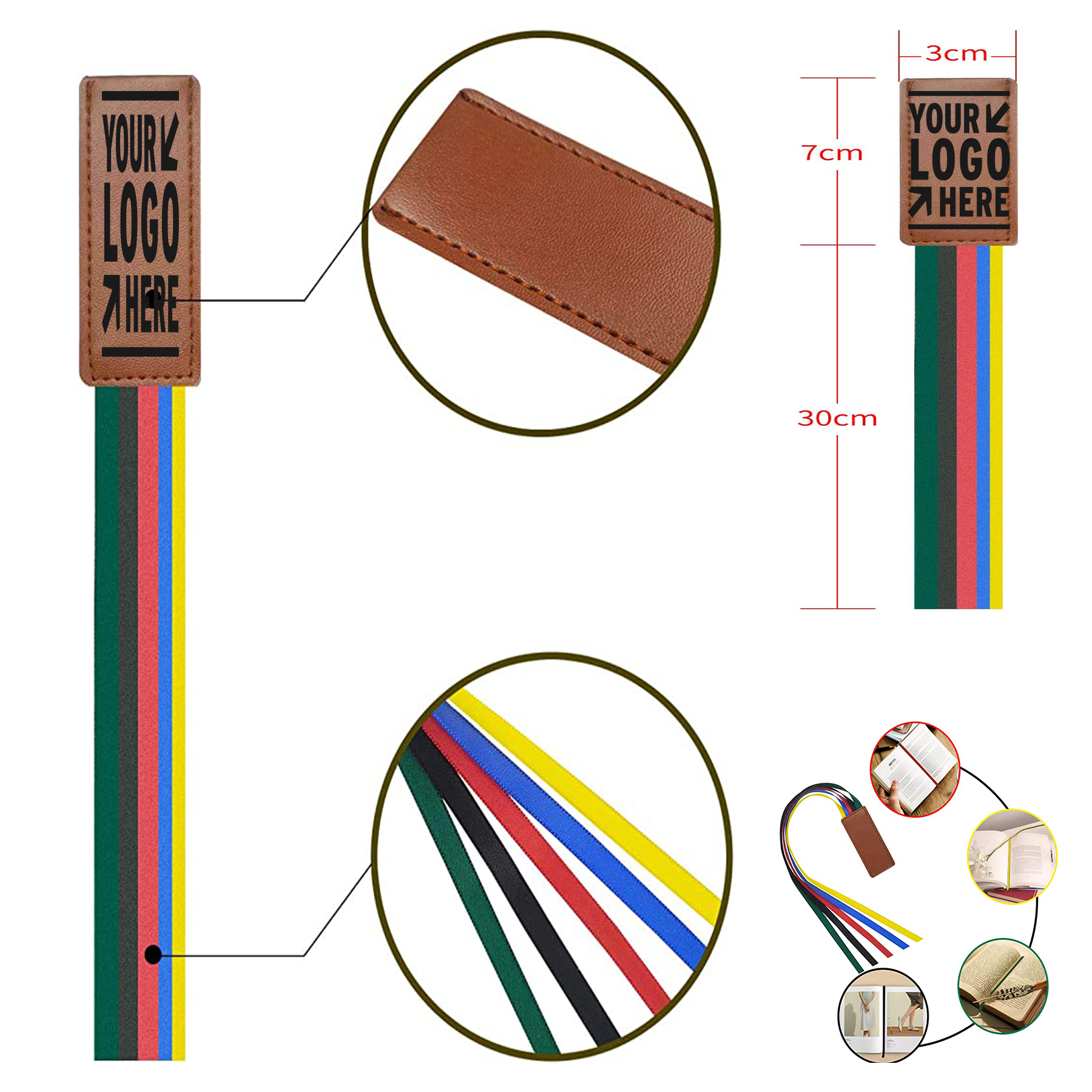 2.76 x 1.18 x 0.01 Inches Ribbon Bookmark for Bible  2