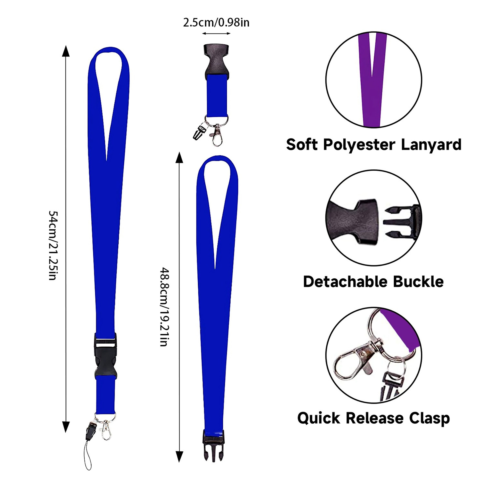 3/4" Polyester Dye Sublimation Lanyard 1