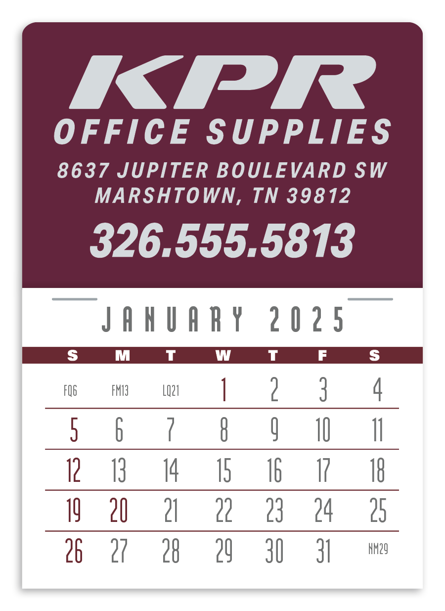 Triumph® Calendars Press-N-Stick Contemporary Calendar