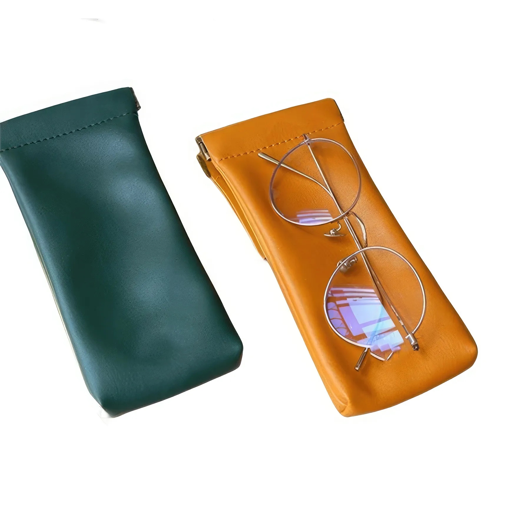 PU Leather Glasses Organizer Bag & Cable Pouch Case 3