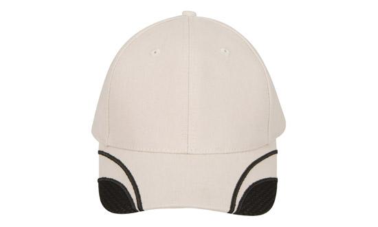 Brushed Heavy Cotton with Mesh Inserts on Peak 2