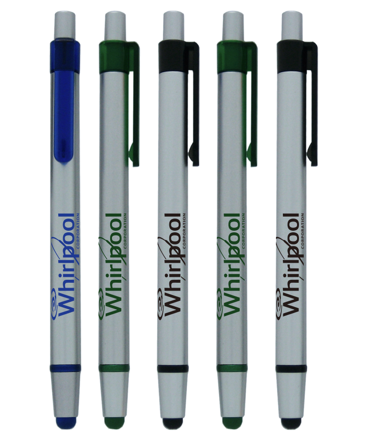 Silver "Perfect" Promotional Value Stylus Click Pen 1