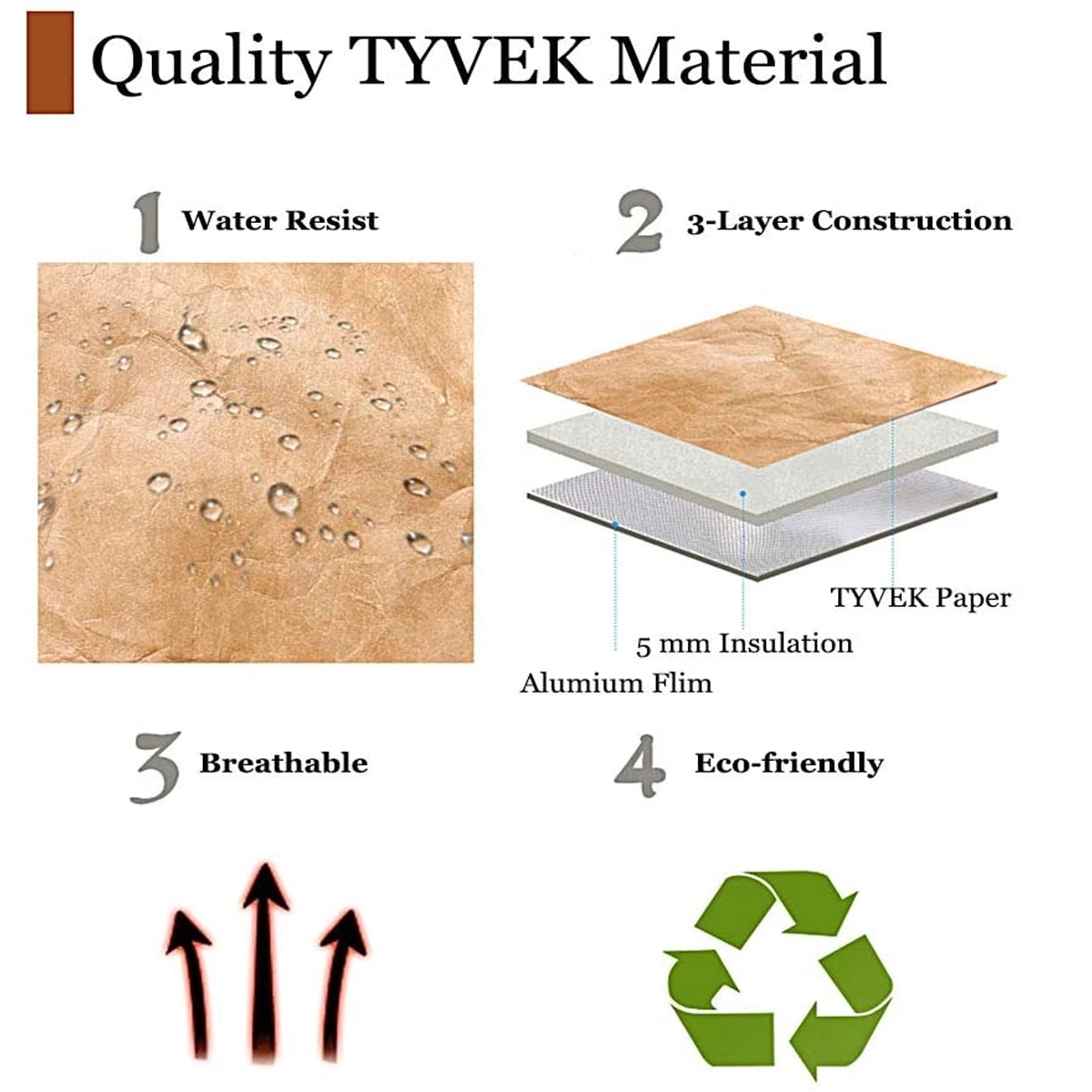 Tyvek Retro Lunch Sacks Bag 3