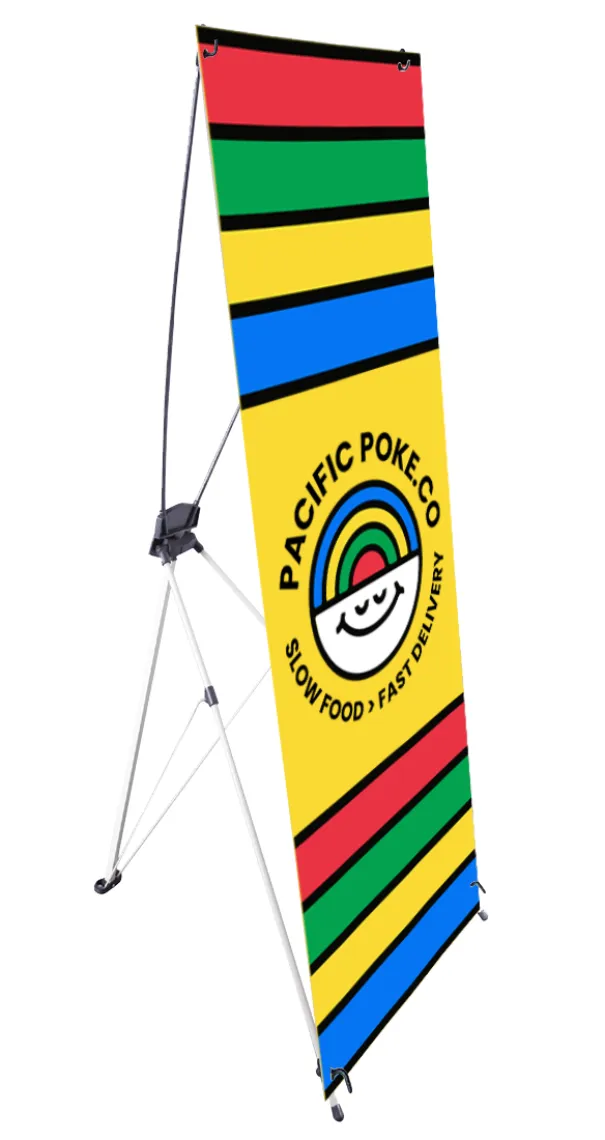 Tripod X Banner Display Graphic 26" x 66" 1