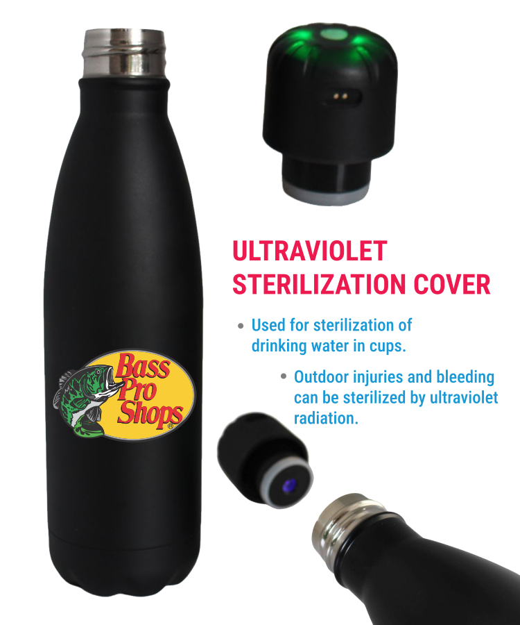 Union Printed - 17oz Double Wall Stainless Steel Vacuum Insulated Travel Bottle with UV Cap 1